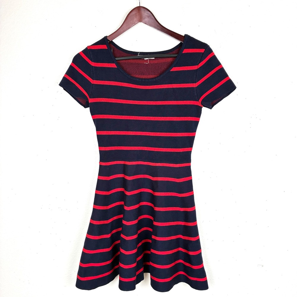 Womens Dress Sz S Mini Alt Nautical Preppy Skater Striped Tennis Prep Twee Emo